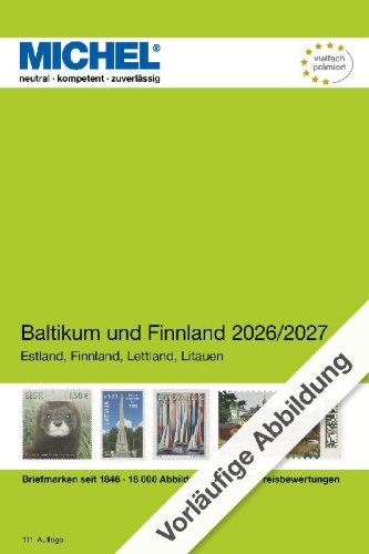 Buchcover und Innenansicht für das Buch: Baltikum und Finnland 2026/2027