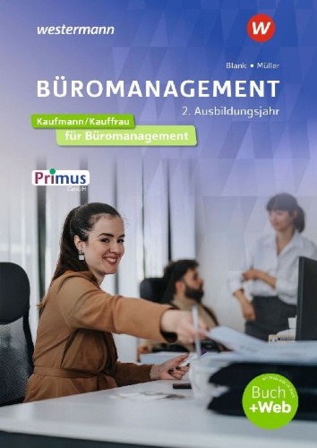 Buchcover und Innenansicht für das Buch: Büromanagement