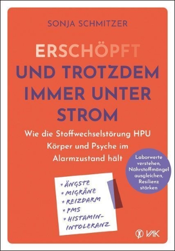 Buchcover und Innenansicht für das Buch: Erschöpft - und trotzdem immer unter Strom