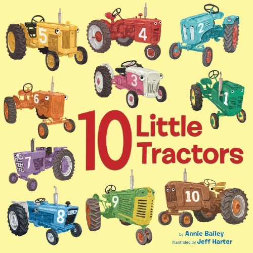 Buchcover und Innenansicht für das Buch: 10 Little Tractors