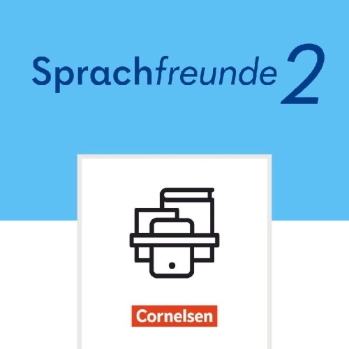 Buchcover und Innenansicht für das Buch: Sprachfreunde 2. Schuljahr - Östliche Bundesländer und Berlin - Ausgabe 2022 - Basiskompetenzen Mathe und Deutsch - 5-Minuten-Training Sprache, Lesen und Mathematik - 3 Übungshefte im Paket