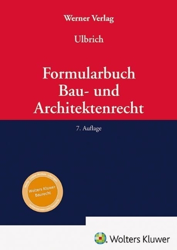 Buchcover und Innenansicht für das Buch: Formularbuch Bau- und Architektenrecht