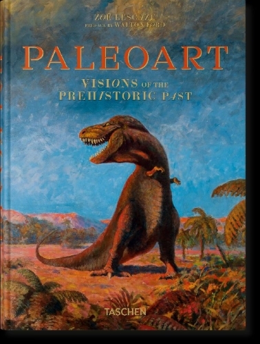 Buchcover und Innenansicht für das Buch: Paleoart