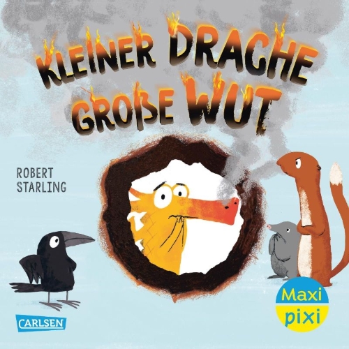Buchcover und Innenansicht für das Buch: Maxi Pixi 482: Kleiner Drache - große Wut