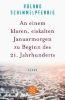 Buchcover und Innenansicht für das Buch: An einem klaren, eiskalten Januarmorgen zu Beginn des 21. Jahrhunderts