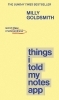 Buchcover und Innenansicht für das Buch: Things I Told My Notes App