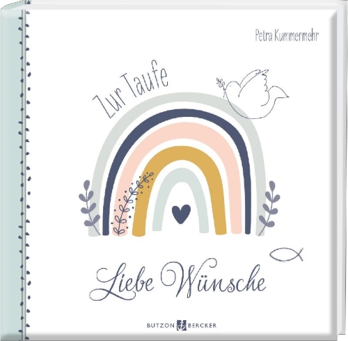 Buchcover und Innenansicht für das Buch: Liebe Wünsche zur Taufe