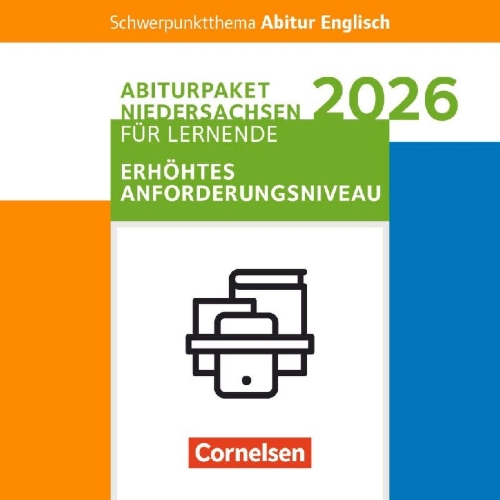 Buchcover und Innenansicht für das Buch: Context - Schwerpunktthema Abitur Englisch Sekundarstufe II. Pflichtmaterialien Abitur Niedersachsen 2026 - Paket für Lernende für das erhöhte Anforderungsniveau - Texthefte
