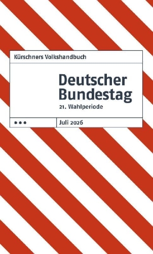 Buchcover und Innenansicht für das Buch: Kürschners Volkshandbuch Deutscher Bundestag