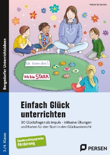 Buchcover und Innenansicht für das Buch: Einfach Glück unterrichten