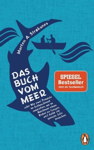 Buchcover und Innenansicht für das Buch: Havboka - eller Kunsten å fange en kjempehai fra en gummibåt på et stort hav gjennom fire årstider