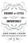 Buchcover und Innenansicht für das Buch: Organs of Little Importance
