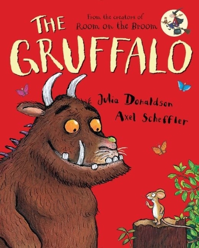 Buchcover und Innenansicht für das Buch: The Gruffalo