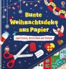 Buchcover und Innenansicht für das Buch: Bunte Weihnachtsdeko aus Papier
