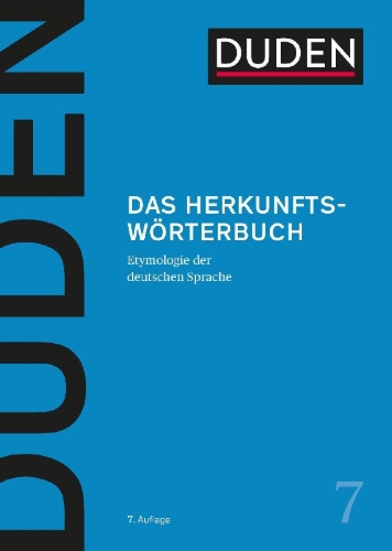 Buchcover und Innenansicht für das Buch: Duden - Das Herkunftswörterbuch. Etymologie der deutschen Sprache. Lexikon der Wortherkunft: Wortursprünge und Bedeutungen inkl. Redewendungen einfach erklärt