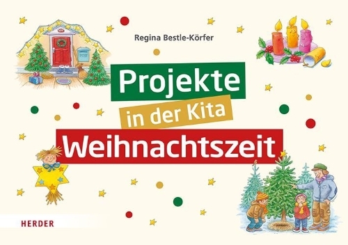 Buchcover und Innenansicht für das Buch: Projekte in der Kita: Weihnachtszeit