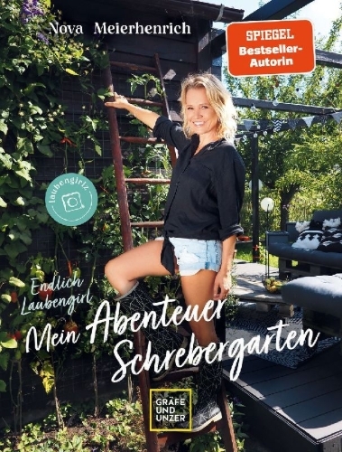 Buchcover und Innenansicht für das Buch: Endlich Laubengirl - Mein Abenteuer Schrebergarten