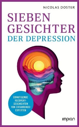 Buchcover und Innenansicht für das Buch: Sieben Gesichter der Depression