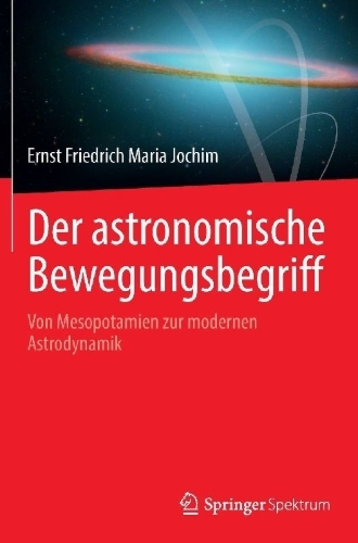 Buchcover und Innenansicht für das Buch: Der astronomische Bewegungsbegriff