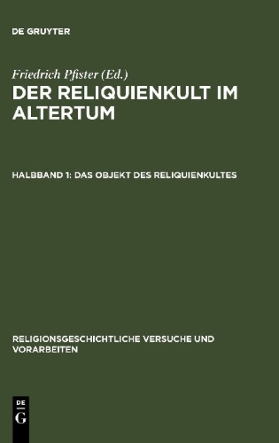 Buchcover und Innenansicht für das Buch: Der Reliquienkult im Altertum