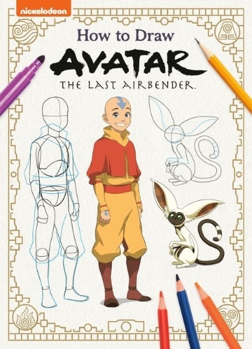 Buchcover und Innenansicht für das Buch: How to Draw Avatar: The Last Airbender