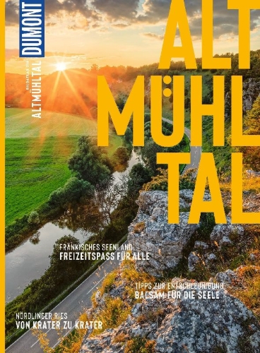Buchcover und Innenansicht für das Buch: DUMONT Bildatlas Altmühltal