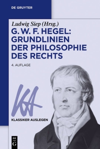 Buchcover und Innenansicht für das Buch: G. W. F. Hegel: Grundlinien der Philosophie des Rechts