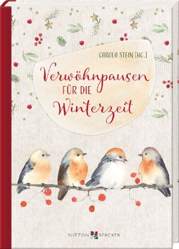 Buchcover und Innenansicht für das Buch: Verwöhnpausen für die Winterzeit
