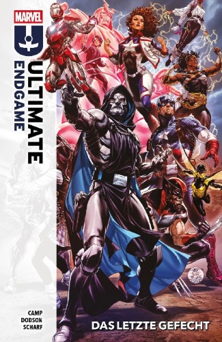 Buchcover und Innenansicht für das Buch: Ultimate Endgame (2026) #1-#5, Ultimate Universe: Finale (2026) #1 (I)