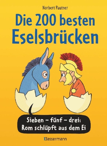 Buchcover und Innenansicht für das Buch: Die 200 besten Eselsbrücken - merk-würdig illustriert