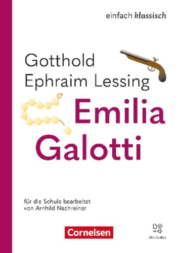 Buchcover und Innenansicht für das Buch: Einfach klassisch - Emilia Galotti - Ausgabe 2025 - Lektüre mit Audios