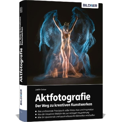 Buchcover und Innenansicht für das Buch: Aktfotografie: Der Weg zu kreativen Kunstwerken