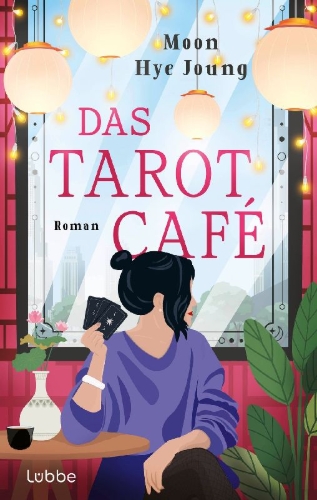 Buchcover und Innenansicht für das Buch: The Tarot Card Reading Café