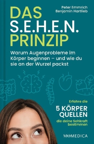 Buchcover und Innenansicht für das Buch: Das S.E.H.E.N. Prinzip.