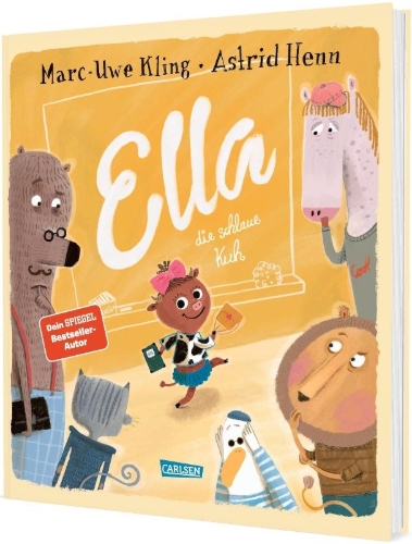 Buchcover und Innenansicht für das Buch: Ella, die schlaue Kuh