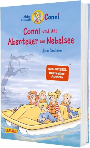 Buchcover und Innenansicht für das Buch: Conni Erzählbände 48: Conni und das Abenteuer am Nebelsee