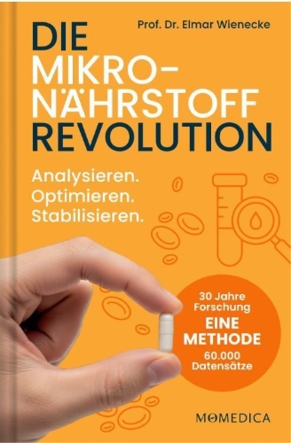 Buchcover und Innenansicht für das Buch: Die Mikronährstoffrevolution.