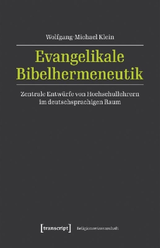 Buchcover und Innenansicht für das Buch: Evangelikale Bibelhermeneutik