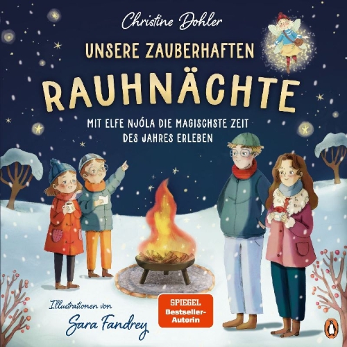 Buchcover und Innenansicht für das Buch: Unsere zauberhaften Rauhnächte - Mit Elfe Njóla die magischste Zeit des Jahres erleben