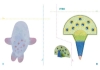 Buchcover und Innenansicht für das Buch: Tiere prickeln in 3D. Zum Basteln, Falten und Spielen.
