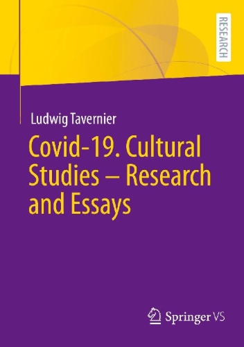 Buchcover und Innenansicht für das Buch: Covid-19. Cultural Studies - Research and Essays