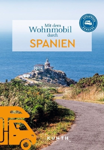 Buchcover und Innenansicht für das Buch: KUNTH Mit dem Wohnmobil durch Spanien