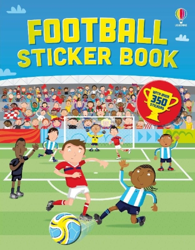 Buchcover und Innenansicht für das Buch: Football Sticker Book