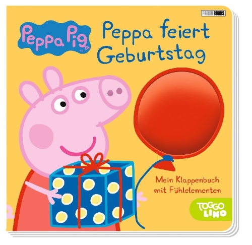 Buchcover und Innenansicht für das Buch: Peppa Pig: Peppa feiert Geburtstag