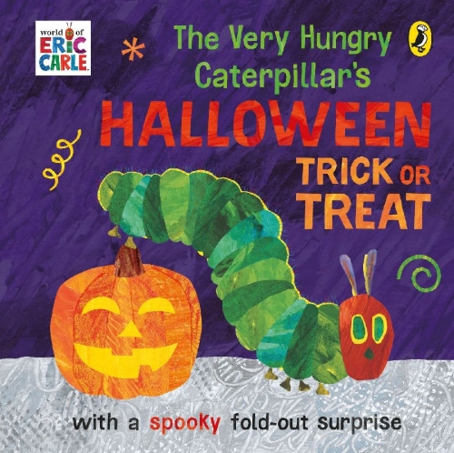 Buchcover und Innenansicht für das Buch: The Very Hungry Caterpillar's Halloween Trick or Treat