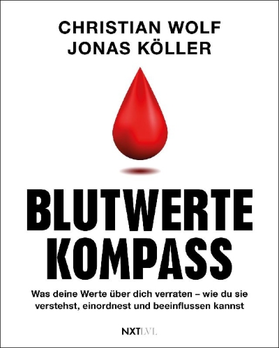 Buchcover und Innenansicht für das Buch: Blutwerte-Kompass
