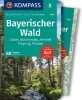 Buchcover und Innenansicht für das Buch: KOMPASS Wanderführer Bayerischer Wald, Cham, Bodenmais, Zwiesel, Freyung, Passau, 60 Touren mit Extra-Tourenkarte