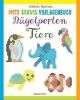 Buchcover und Innenansicht für das Buch: Mein buntes Vorlagenbuch: Bügelperlen-Tiere. Über 150 Motive. Von Alpaka bis Zebra