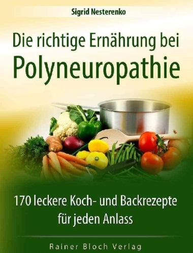 Buchcover und Innenansicht für das Buch: Die richtige Ernährung bei Polyneuropathie