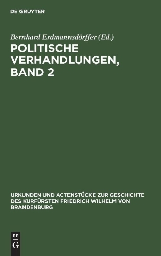 Buchcover und Innenansicht für das Buch: Politische Verhandlungen, Band 2